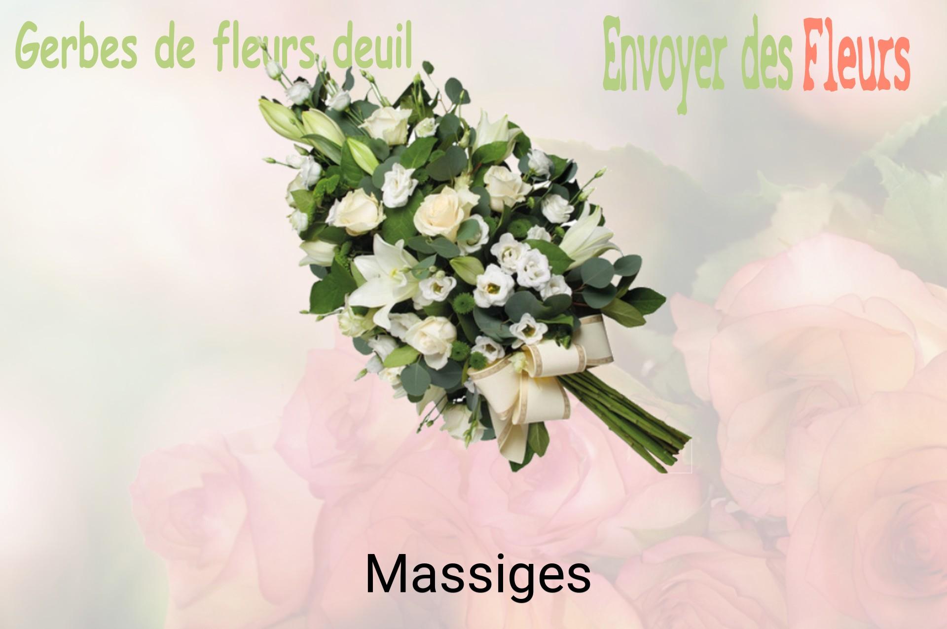 Gerbe de fleurs de deuil livrée à Massiges